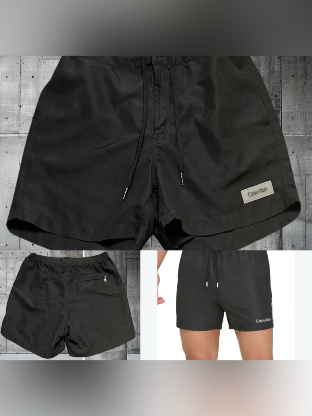 Calvin Klein  Swimwear Black Quick-Dry Swim Hybrid Shorts L